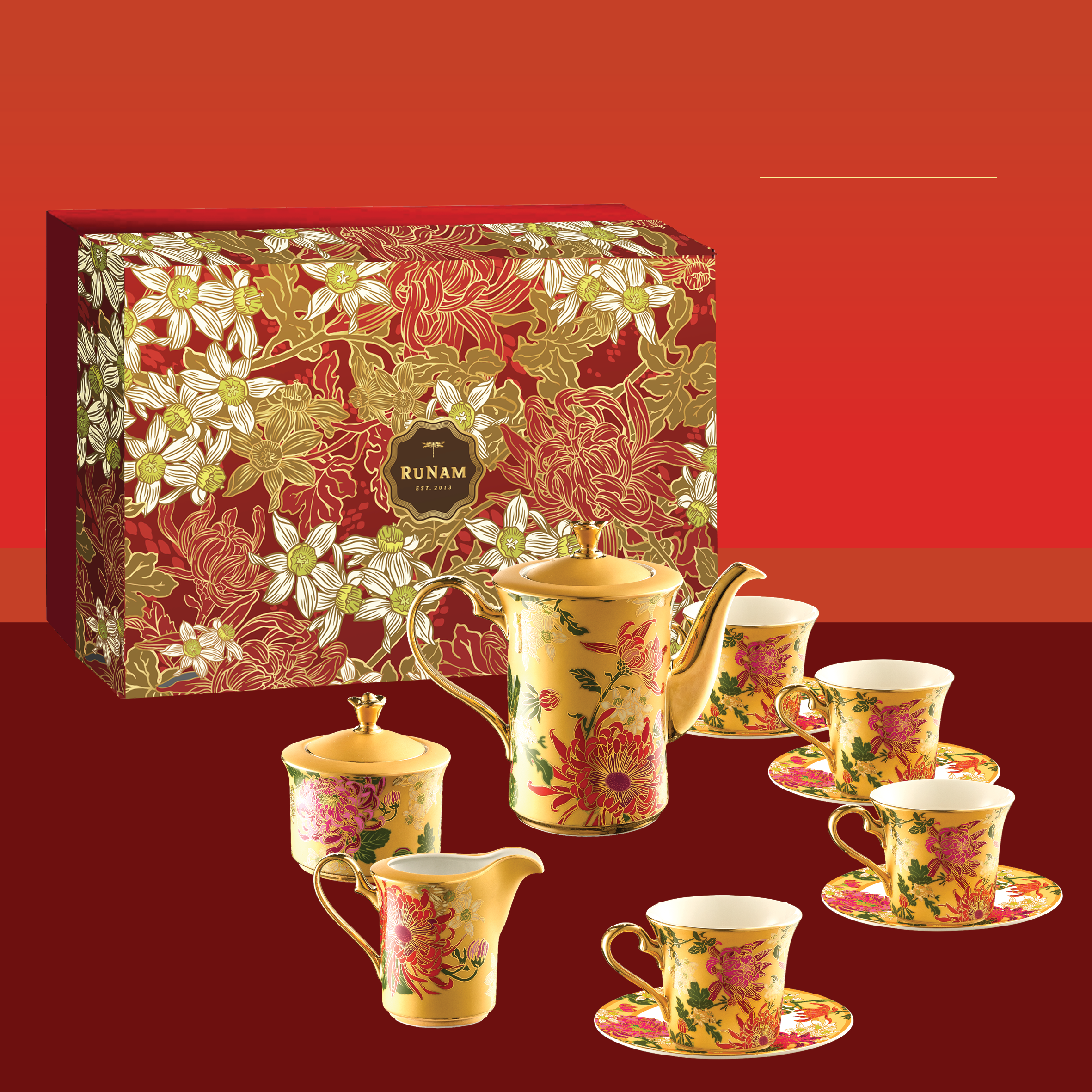 ETERNAL BLOSSOMS TEA SET